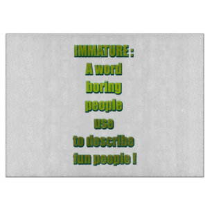 Witziger Text Schneidebrett