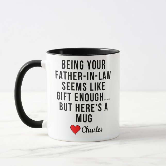 Witziger Vater im Jura Tasse (Links)