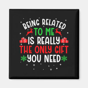 Witziger Weihnachts-Shirt für Familie, Verwandte z Magnet