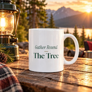 Witziger Weihnachtsbecher 'Versammelt euch um den Kaffeetasse