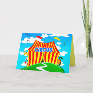 Witziger Zirkus, Grußkarte Karte