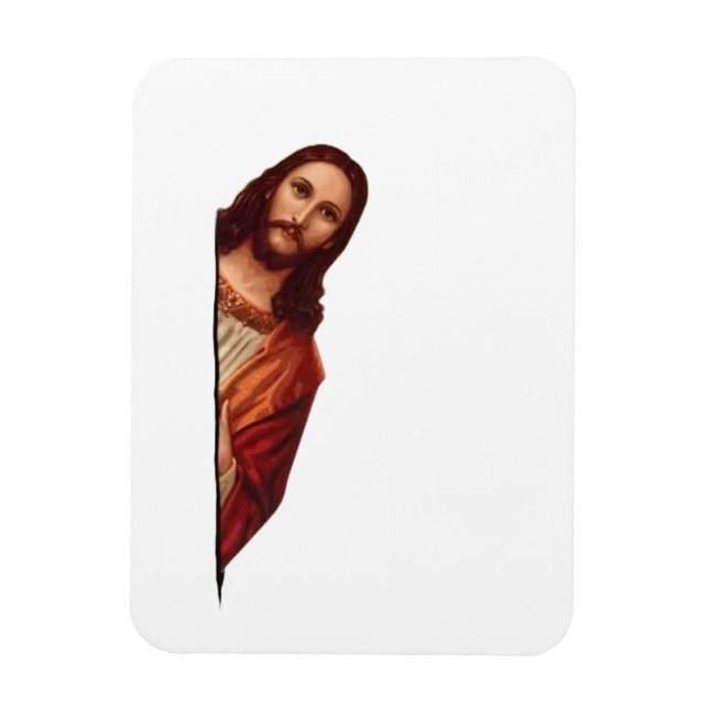 Witziger Zitat Jesus Meme, sah ich, dass Jesus Magnet (Vertikal)