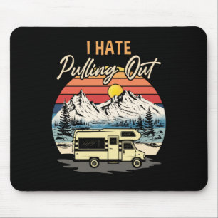 Witziges Camping, das ich hasse, Retro-Reisen abzu Mousepad