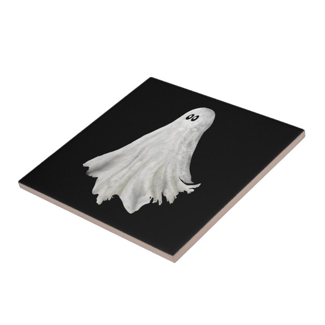 Witziges Gespenst Halloween vergangener Zeichn Fliese (Seite)