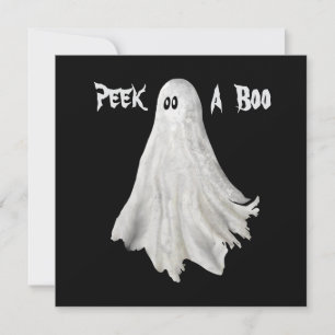 Witziges Gespenst Halloween vergangener Zeichn Karte