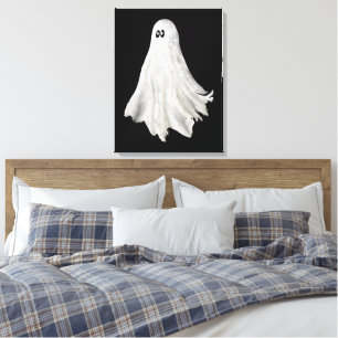 Witziges Gespenst Halloween vergangener Zeichn Leinwanddruck