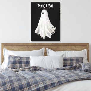 Witziges Gespenst Halloween vergangener Zeichn Leinwanddruck