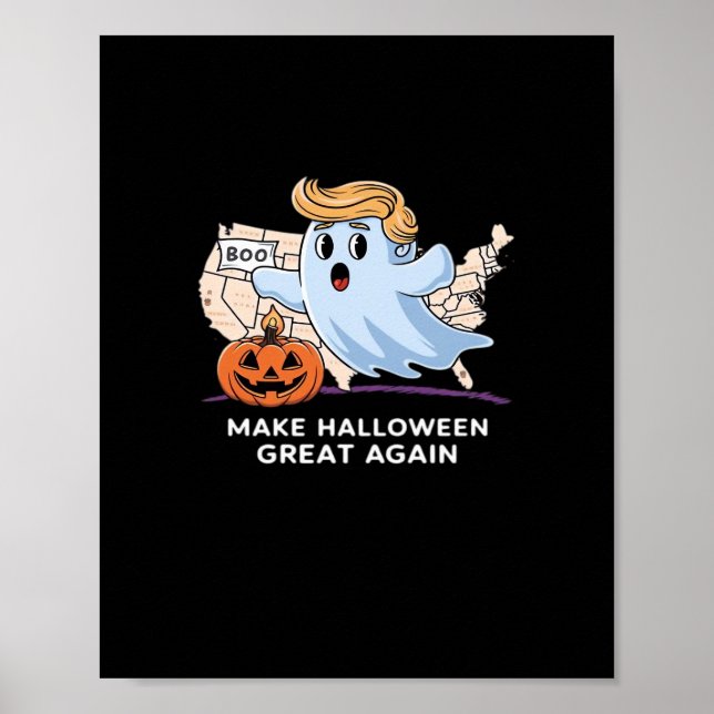 Witziges Halloween Boo, Pumpkin Trumpkin, Make Hal Poster (Vorne)