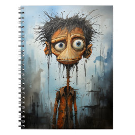 Witziges Halloween-Cartoon-Monster Notizblock