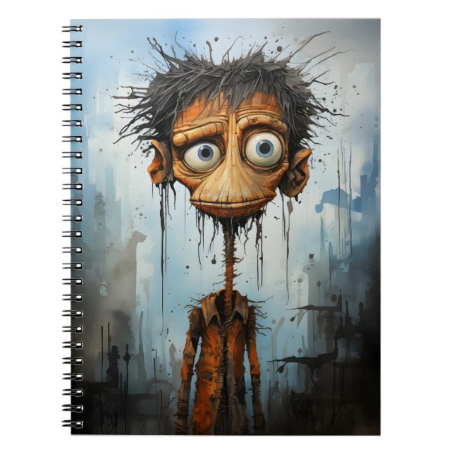 Witziges Halloween-Cartoon-Monster Notizblock (Vorderseite)