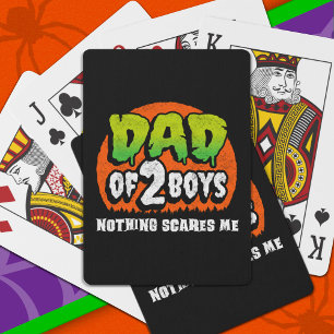 Witziges Halloween Nichts stört mich Vater von 2 J Spielkarten