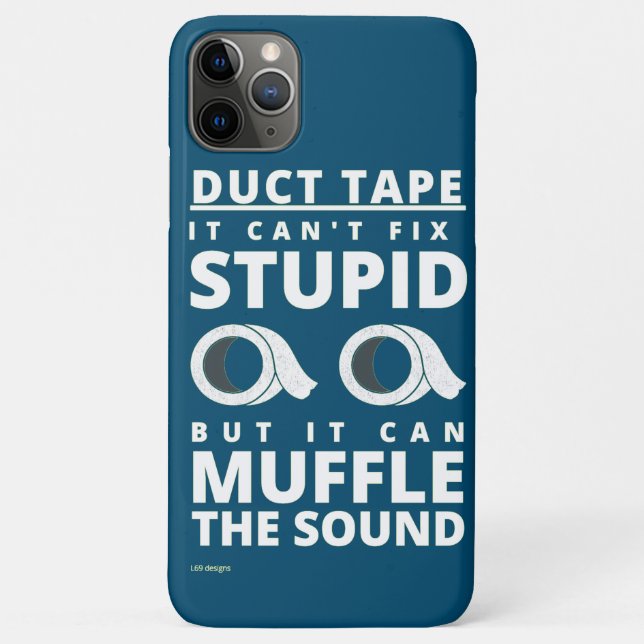 witziges iPhone 11 Gehäuse "DUCT TAPE.." Case-Mate iPhone Hülle (Rückseite)