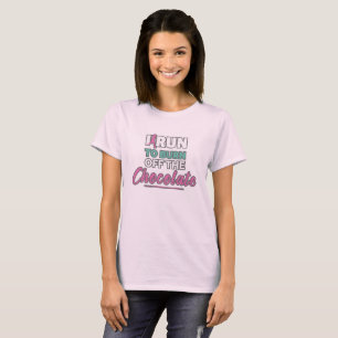 Witziges Laufen, um die Schokolade abzubrennen T-Shirt