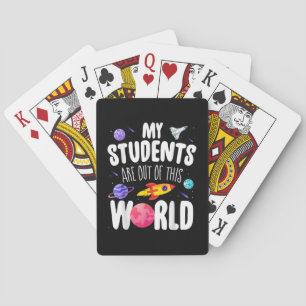 Witziges Lehrer-T-Shirt, das meine Schüler aus die Spielkarten