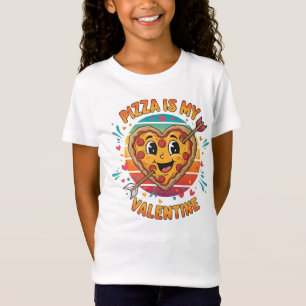 Witziges Pizza-T-Shirt in Herzform für Foodie-Paar T-Shirt