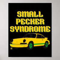 witziges Poster "KLEINE PECKER..."
