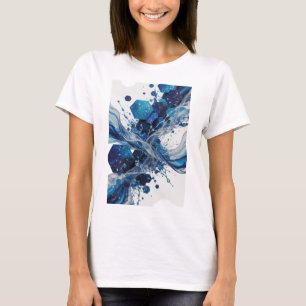 Witziges Silber ABSTRACT ART Grafik T-Shirt v2