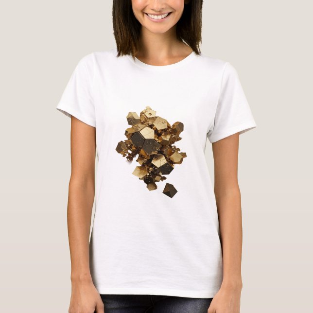 Witziges Silber ABSTRACT ART Statement T-Shirt (Vorderseite)