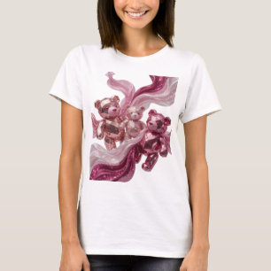 Witziges Silber THREE BEARS OF GLITTER Künstlerisc T-Shirt