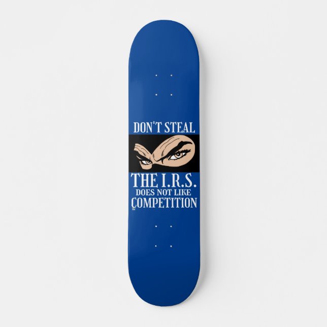 witziges Skateboard "STEHT NICHT... 2" (Vorne)