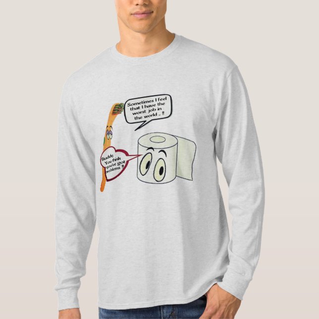 Witziges Sprichwort, dass ich mein Job Toothbrush  T-Shirt (Vorderseite)