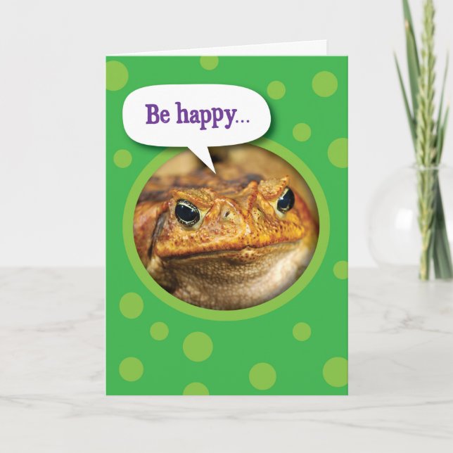 Witziges Toad, das du noch nicht gebraten hast Karte (Vorderseite)