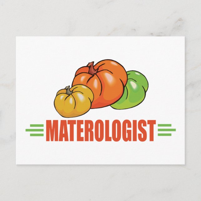 Witziges Tomaten Postkarte (Vorderseite)
