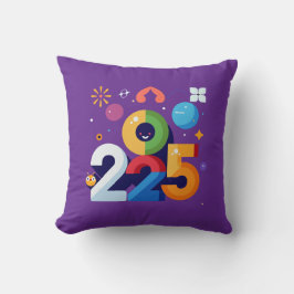 Witziges und witziges Grafikdesign 2025 Kissen