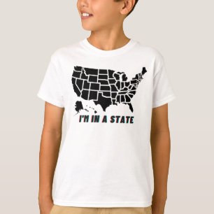 Witziges Zitat, ich bin in einem Staat Kinder Jung T-Shirt