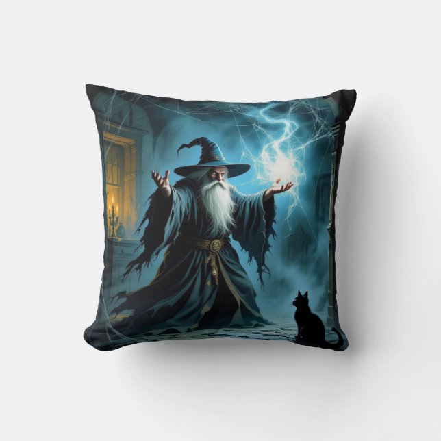 Wizand Cat Kissen (Vorderseite)