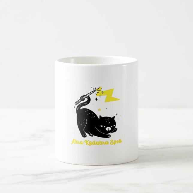 Wizard black cat - Abra Kadabra Zauberspruch Kaffeetasse (Mittel)