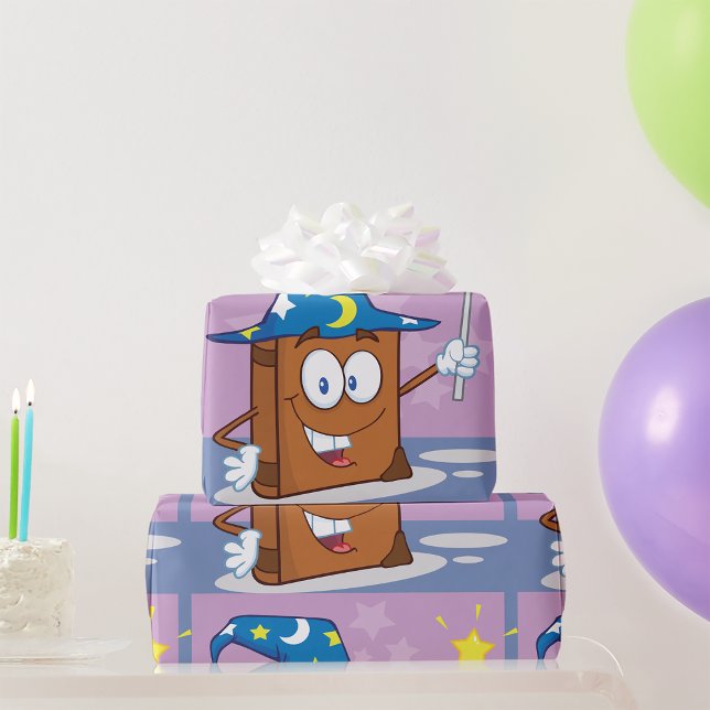 Wizard Book Wrapper Geschenkpapier (Von Creator hochgeladen)