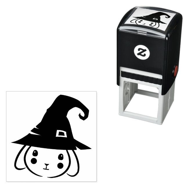 Wizard Bunny Illustration Permastempel (Beispiel)