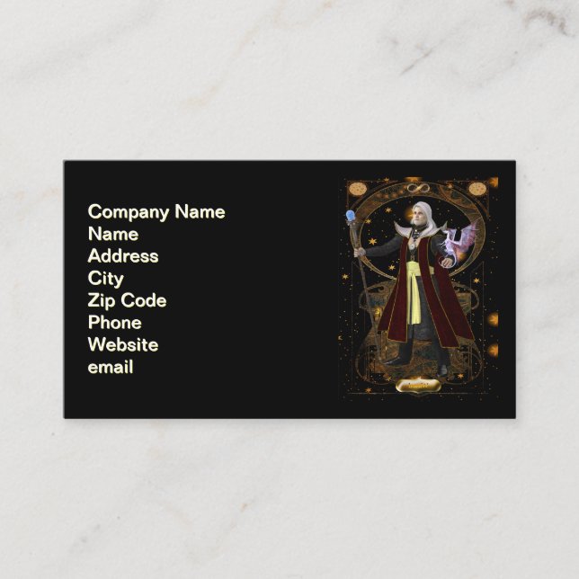 Wizard Card Business Card Visitenkarte (Vorderseite)