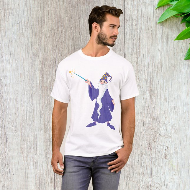 Wizard Casting a Zaubermagic T - Shirt (Von Creator hochgeladen)