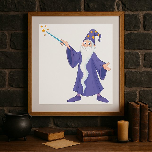 Wizard Casting a Zauberposter Poster (Von Creator hochgeladen)