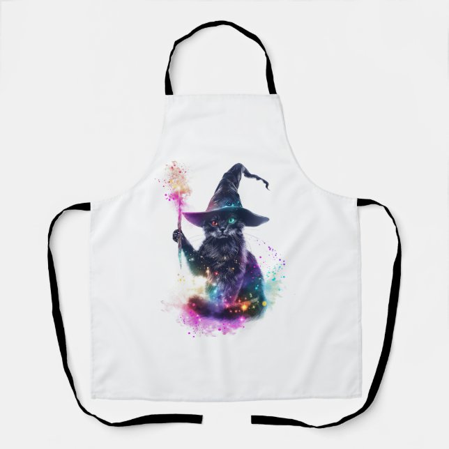 Wizard Cat Magic Schürze (Vorderseite)