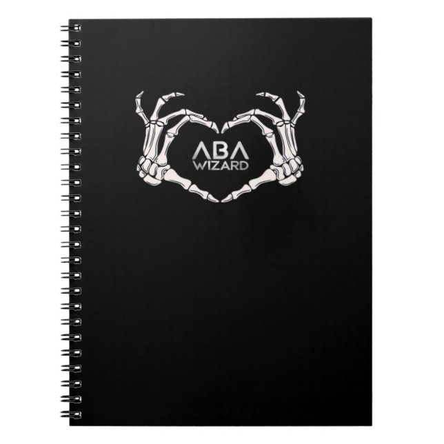 Wizard Classic - Skeleton Hands Herz Notizblock (Vorderseite)