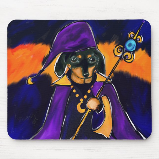 WIZARD-DACKEL MOUSEPAD (Vorne)