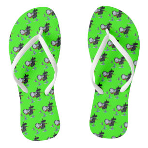 WIZARD DER OZ FLYING WITCH FLIP FLOPS