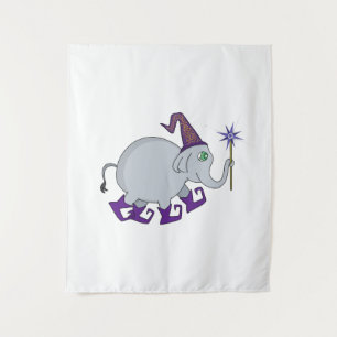 Wizard Elephant Wandteppich