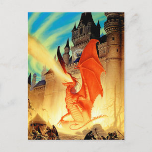Wizard et carte postale Fire Dragon