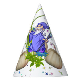 Wizard Fall Pumpkins Twinkling Stars Party Hat Partyhütchen