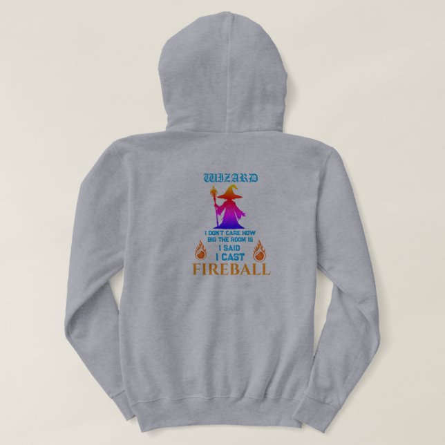 Wizard Fireball Hoodie (Design Rückseite)