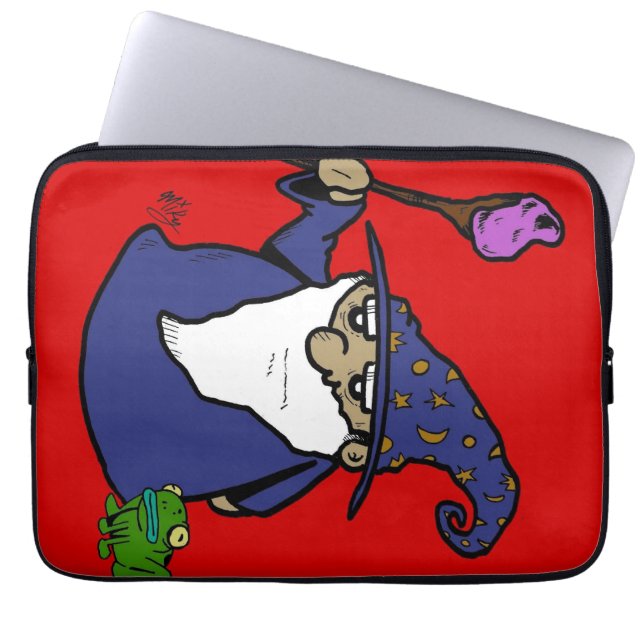 Wizard & Frog Laptopschutzhülle (Vorderseite)