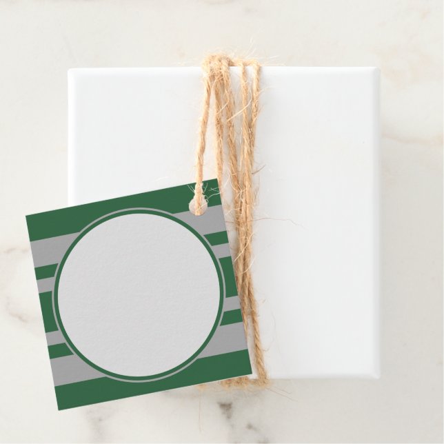 Wizard Green und Grau Blank Diamond Geschenkanhänger (Beispiel)
