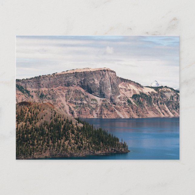 Wizard Island, Llao Rock, Mount Thielsen Postkarte (Vorderseite)