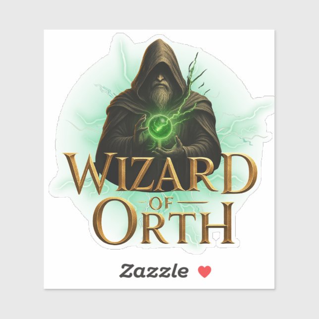 Wizard of Orth Logo Sticker – Magical Emblem (Blatt)