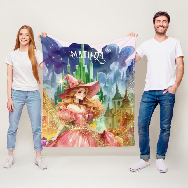 Wizard of Oz Birthday Good Hexe Custom Decor Fleecedecke (Beispiel)