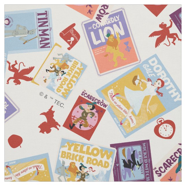 Wizard of Oz™ Character Print Toss Pattern Stoff (Muster)